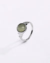 Authentic Cat'S Eye (Lehsunia) Ring in 925 Sterling Silver - Shakti
