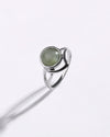 Serene Cat'S Eye (Lehsunia) Ring in 925 Sterling Silver - Shakti