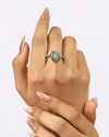 Modern Cat'S Eye (Lehsunia) Ring in 925 Sterling Silver - Shakti