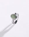 Charming Cat'S Eye (Lehsunia) Ring in 925 Sterling Silver - Shakti