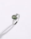 Prosperity Cat'S Eye (Lehsunia) Ring in 925 Sterling Silver - Shakti
