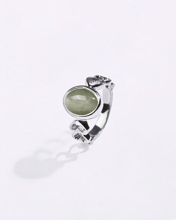 Forever Cat'S Eye (Lehsunia) Ring in 925 Sterling Silver - Shakti