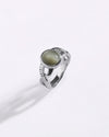 Celestial Cat’S Eye (Lehsunia) Ring in 925 Sterling Silver - Shakti