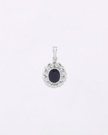 Florent Blue Sapphire Pendant in 925 Silver