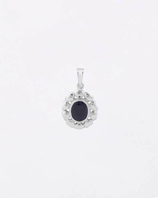 Florent Blue Sapphire Pendant in 925 Silver