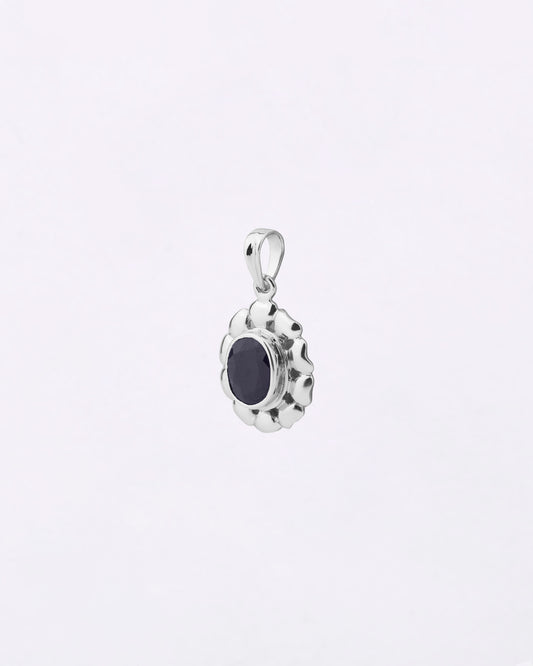 Florent Blue Sapphire Pendant in 925 Silver