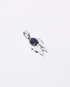 Luna Leaf Blue Sapphire Pendant in 925 Silver