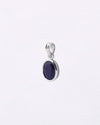 Plain Blue Sapphire Pendant in 925 Silver