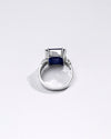Premium Blue Sapphire (Neelam) Ring in 925 Silver - #1199NO8 - Myra