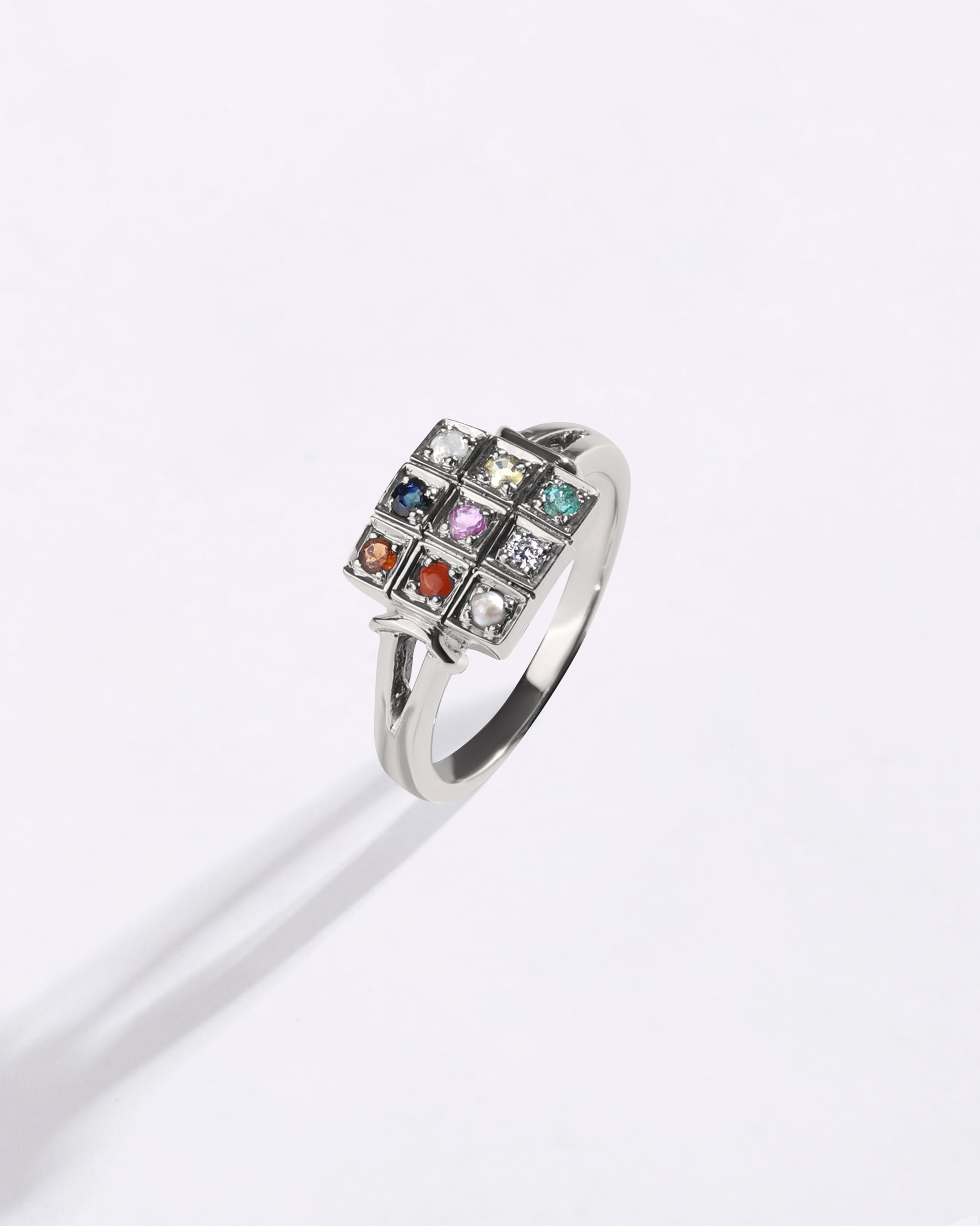 Navratna gemstone ring