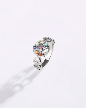 Forever Navratna (Navgrah) Ring in 925 Sterling Silver