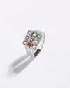 Imperial Navratna (Navgrah) Ring in 925 Sterling Silver