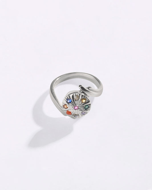 Dreamy Navratna (Navgrah) Ring in 925 Sterling Silver