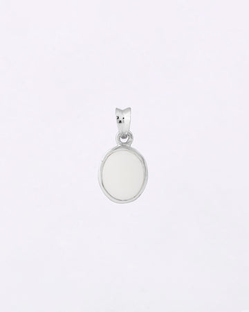 Plain Opal Pendant in 925 Silver