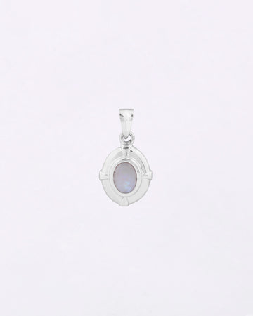 Moonlit Crown Opal Pendant in 925 Silver