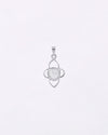 Cloud Petal Pearl Pendant in 925 Silver
