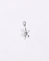 Sun Petal Shaped Pearl Pendant in 925 Silver