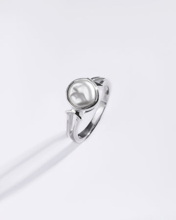 Exclusive Pearl (Moti) Ring in 925 Sterling Silver - Shakti U