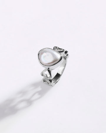 Forever Pearl (Moti) Ring in 925 Sterling Silver - Shakti U