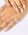 Glorious Pearl (Moti) Ring in 925 Sterling Silver - Shakti U