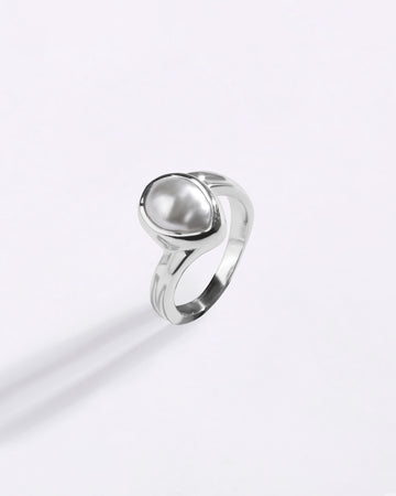 Promise Pearl (Moti) Ring in 925 Sterling Silver - Shakti U