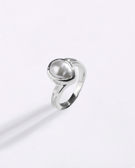 Promise Pearl (Moti) Ring in 925 Sterling Silver - Shakti U