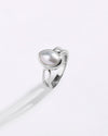 Sleek Pearl (Moti) Ring in 925 Sterling Silver - Shakti U