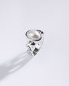 Unique Pearl (Moti) Ring in 925 Sterling Silver - Shakti U