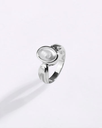 Timeless Pearl (Moti) Ring in 925 Sterling Silver - Shakti U