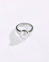 Vibrant Pearl (Moti) Ring in 925 Sterling Silver - Shakti U