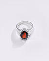Premium GARNET (GOMED) Ring in 925 Silver - #1224B - Myra