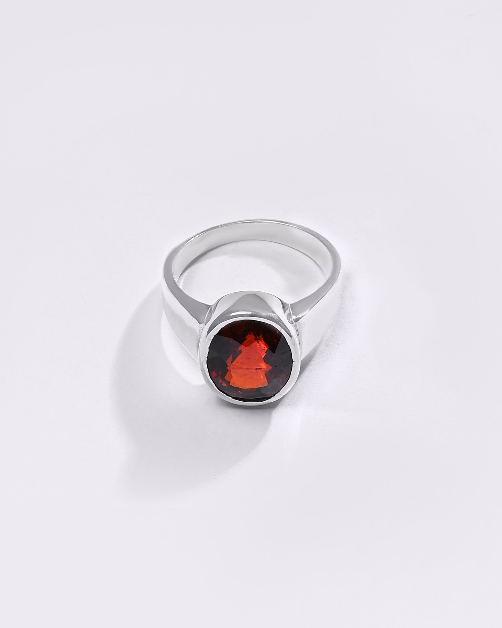 Premium GARNET (GOMED) Ring in 925 Silver - #1224B - Myra