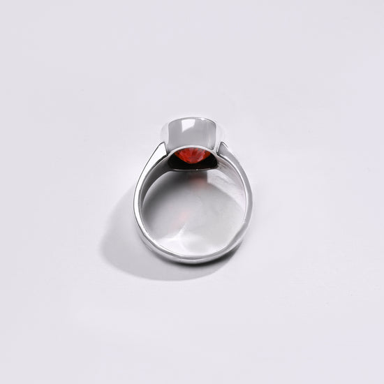Premium GARNET (GOMED) Ring in 925 Silver - #1224B - Myra