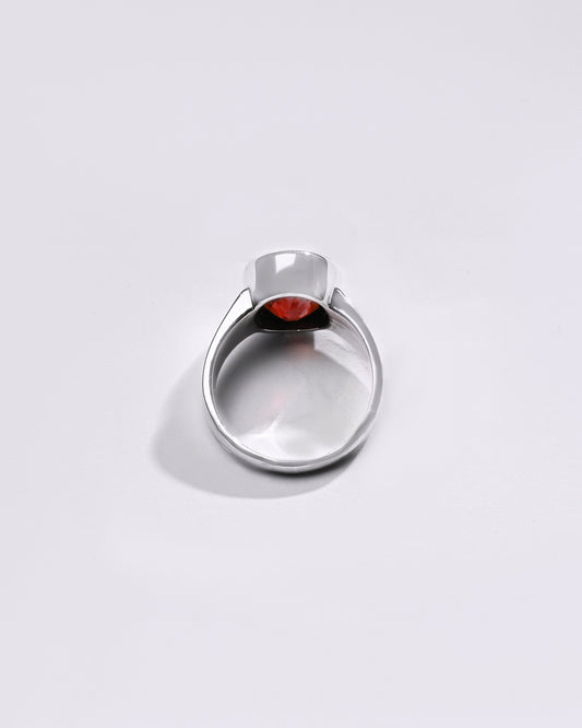 Premium GARNET (GOMED) Ring in 925 Silver - #1224B - Myra