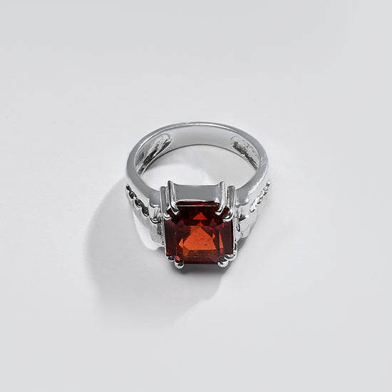 Premium GARNET (GOMED) Ring in 925 Silver - #1236N8 - Myra