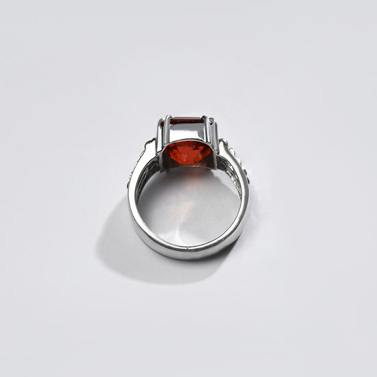 Premium GARNET (GOMED) Ring in 925 Silver - #1236N8 - Myra