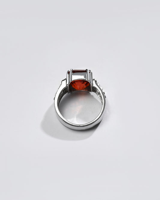 Premium GARNET (GOMED) Ring in 925 Silver - #1236N8 - Myra