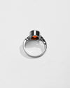 Garnet (Gomed) Ring – 925 Silver Crafted - #1175B - Myra