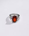 Classic Garnet (Gomed) Ring – 925 Silver - #1199N4 - Myra