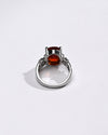 Classic Garnet (Gomed) Ring – 925 Silver - #1199N4 - Myra