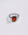 925 Silver Garnet (Gomed) Ring - #1200N8 Sq - Myra