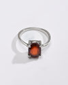 Daily-Wear Garnet (Gomed) Ring – 925 Silver - #1218N4 - Myra
