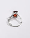 Daily-Wear Garnet (Gomed) Ring – 925 Silver - #1218N4 - Myra