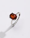 Daily-Wear Garnet (Gomed) Ring – 925 Silver - #1218N4 - Myra