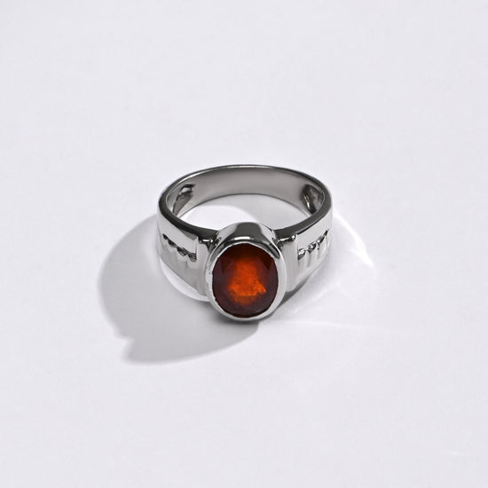 Luxe Garnet (Gomed) Ring – 925 Silver - #1236B - Myra