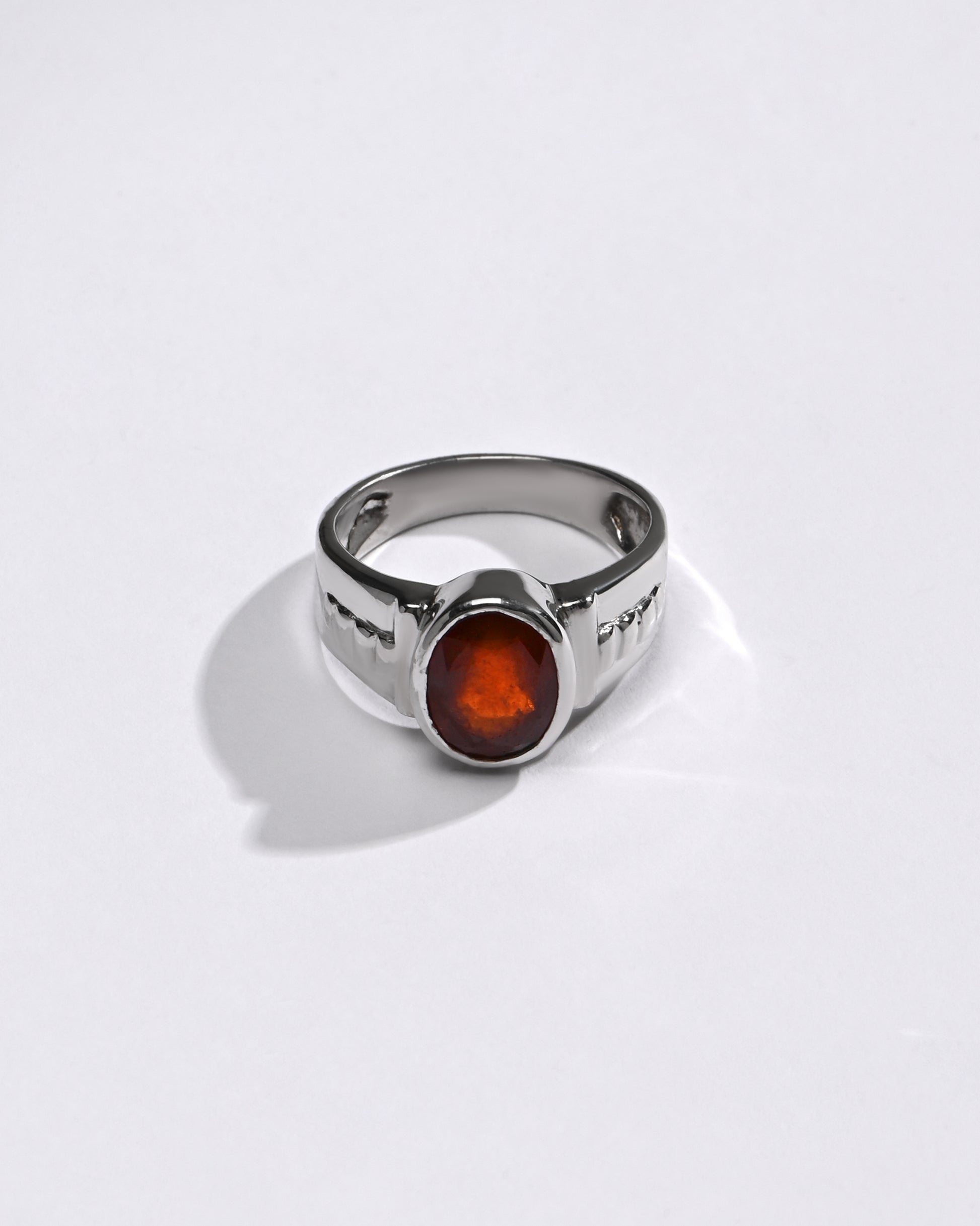 Luxe Garnet (Gomed) Ring – 925 Silver - #1236B - Myra