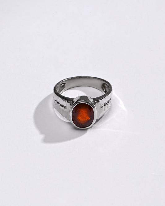 Luxe Garnet (Gomed) Ring – 925 Silver - #1236B - Myra