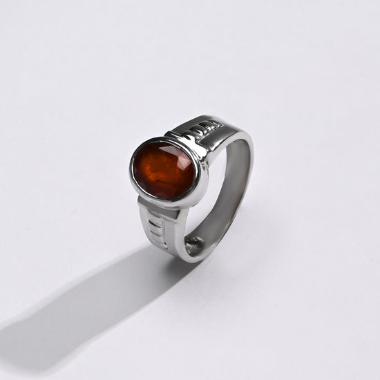 Luxe Garnet (Gomed) Ring – 925 Silver - #1236B - Myra
