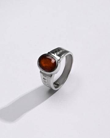 Luxe Garnet (Gomed) Ring â€“ 925 Silver - #1236B - Myra