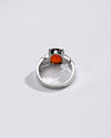 Natural Garnet (Gomed) Ring – 925 Silver - #1283N4 - Myra